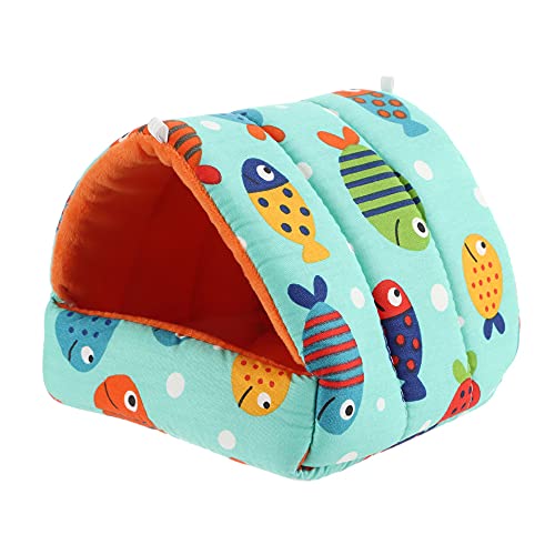 Mini-Käfig Meerschweinchennest Kleintier Mäuse Ratten Haustier Schlafbett Haus Winter Warm Weiche Matte Mini-Käfig Meerschweinchennest Kleintier Mäuse Ratten Haustier Schlafbett Haus Winter Warm Weiche Matte von DEJIN