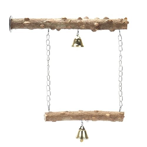 Papageienständer aus Papageienholz, doppellagig, Spielzeug für Vögel, Tigerhaut, Krallenschleifen, Schnabel, Schleifständer, Vogelkäfig-Zubehör, Weiß, 20 cm Papageienständer aus Papageienholz, doppellagig, Spielzeug für Vögel, Tigerhaut, Krallenschleifen, Schnabel, Schleifständer, Vogelkäfig-Zubehör, Weiß, 20 cm von DEJIN