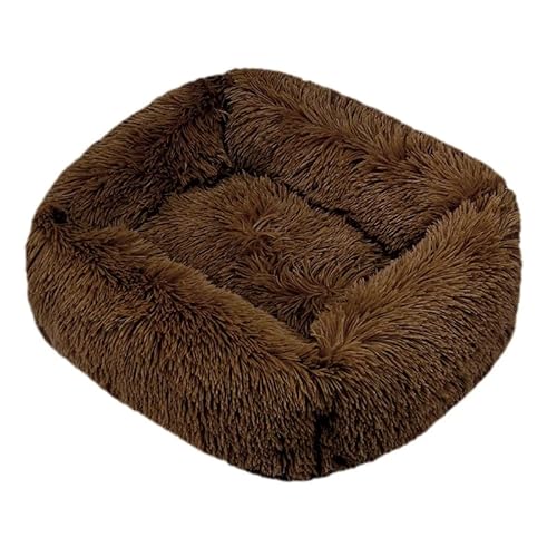 Rechteckiges Plüsch-Hundebett für den Winter, warme Matte, für kleine und mittelgroße und große Haustiere, Sofacama, Katzenkissen, Sofa-Zubehör, Kaffee, L 80 x 65 x 18 cm Rechteckiges Plüsch-Hundebett für den Winter, warme Matte, für kleine und mittelgroße und große Haustiere, Sofacama, Katzenkissen, Sofa-Zubehör, Kaffee, L 80 x 65 x 18 cm von DEJIN