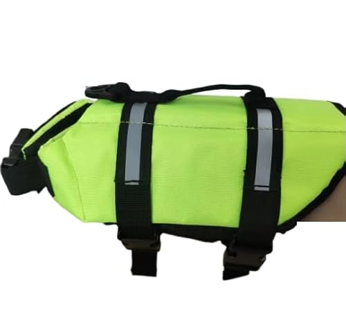 Sommer-Schwimmweste für Hunde, reflektierend, verstellbar, für große Hunde, Sicherheitsweste, Surfen, Segelboot, verbesserter Auftrieb, Haustier-Schwimmwesten, Größe XS von DEJIN