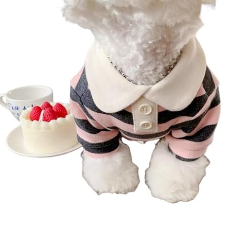 Sommerhemd für Hunde, Welpen, Kleidung, gestreift, Sweatshirt, Kühlweste für kleine und mittelgroße Hunde, Rosa, Größe S Sommerhemd für Hunde, Welpen, Kleidung, gestreift, Sweatshirt, Kühlweste für kleine und mittelgroße Hunde, Rosa, Größe S von DEJIN