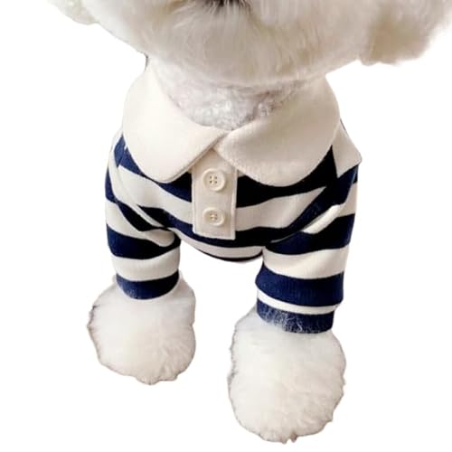 Sommerhemd für Hunde, Welpen, Kleidung, gestreift, Sweatshirt, Kühlweste für kleine und mittelgroße Hunde, blau von DEJIN