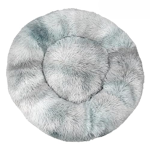 Weiches und bequemes Nest für Hunde und Katzen, lang, rund, Plüsch, für den Winter, Hellgrau Weiches und bequemes Nest für Hunde und Katzen, lang, rund, Plüsch, für den Winter, Hellgrau von DEJIN
