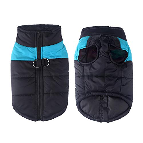 Winter-Hundekleidung, warm, für große Hunde, Welpen, Kleidung, wasserdicht, für kleine, mittelgroße und große Hunde, Blau Winter-Hundekleidung, warm, für große Hunde, Welpen, Kleidung, wasserdicht, für kleine, mittelgroße und große Hunde, Blau von DEJIN