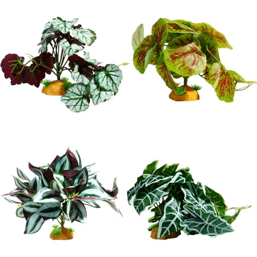 DEKKRYNFV Künstliche Blattaquariumdekorationen Für Garnelenlebensraum Fisch Landschaft Ornamente & Terrarium Craft Aquarium Landschaft von DEKKRYNFV