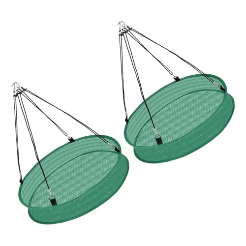 DEKKRYNFV Set Von 2 Open Design Vogelhändler Tablett Mit Sichere Hängekette Für Outdoor Vogel Fütterungsstation Hanging Feeder Net von DEKKRYNFV
