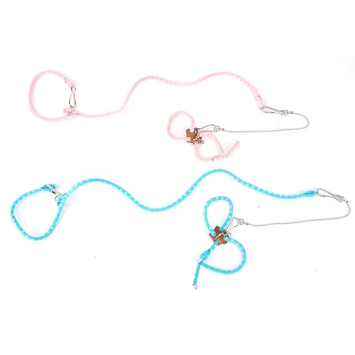 DELORIGIN 2 Stück Hamster Zugseil 2 Farben Gleiter Geschirr Leinen Set Kleintiere Verstellbare Zugweste Hamster Geschirr Leine Für Eichhörnchen Hamster Ratten Rennmäuse DELORIGIN 2 Stück Hamster Zugseil 2 Farben Gleiter Geschirr Leinen Set Kleintiere Verstellbare Zugweste Hamster Geschirr Leine Für Eichhörnchen Hamster Ratten Rennmäuse von DELORIGIN
