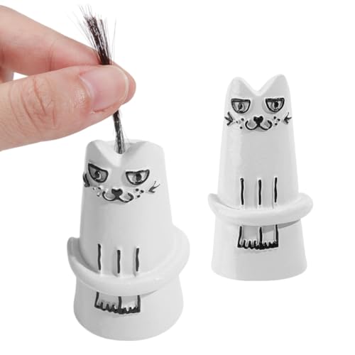 DELORIGIN Mini-Vase mit Katzenschnurrhaaren, lustige Katzenform, kleine Blumenvase, Miniatur-Flasche aus weißem Kunstharz, für Hunde, Katzen, Schnurrhaar, Halter, Zuhause, Haustiere, Gedenkdekoration DELORIGIN Mini-Vase mit Katzenschnurrhaaren, lustige Katzenform, kleine Blumenvase, Miniatur-Flasche aus weißem Kunstharz, für Hunde, Katzen, Schnurrhaar, Halter, Zuhause, Haustiere, Gedenkdekoration von DELORIGIN