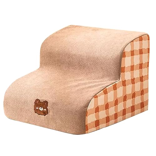 Hundetreppe für Hohe Betten, Hundebett, Haustiere, Katze, Hundecouch, Treppen, Hochbettklettern, rutschfeste, Ausgewogene Hunde-Innenstufe, 2/3/4/Stufen (Size : 15.7x15.7x11.8in) von DELURA