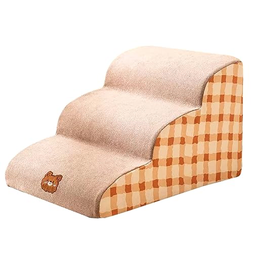 Hundetreppe für Hohe Betten, Hundebett, Haustiere, Katze, Hundecouch, Treppen, Hochbettklettern, rutschfeste, Ausgewogene Hunde-Innenstufe, 2/3/4/Stufen (Size : 22x15.7x13.8in) von DELURA