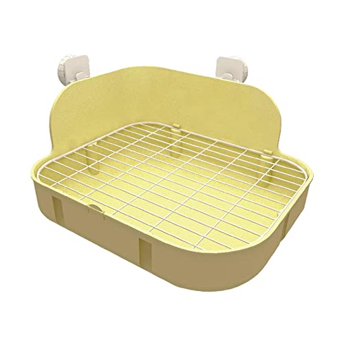 Kaninchentoilette for Kleintiere, Kaninchen, Meerschweinchen, Ecke, Katzentoilette, Töpfchen, Haustiere, Käfig, Toilette, Bettwäsche, gelb Kaninchentoilette for Kleintiere, Kaninchen, Meerschweinchen, Ecke, Katzentoilette, Töpfchen, Haustiere, Käfig, Toilette, Bettwäsche, gelb von DELURA