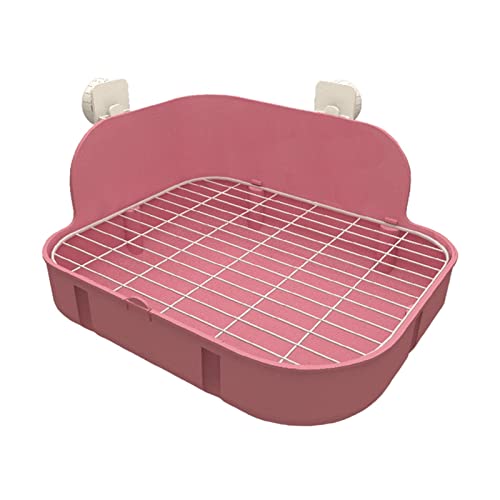 Kaninchentoilette for Kleintiere, Kaninchen, Meerschweinchen, Ecke, Katzentoilette, Töpfchen, Haustiere, Käfig, Toilette, Einstreubox, Pink Kaninchentoilette for Kleintiere, Kaninchen, Meerschweinchen, Ecke, Katzentoilette, Töpfchen, Haustiere, Käfig, Toilette, Einstreubox, Pink von DELURA