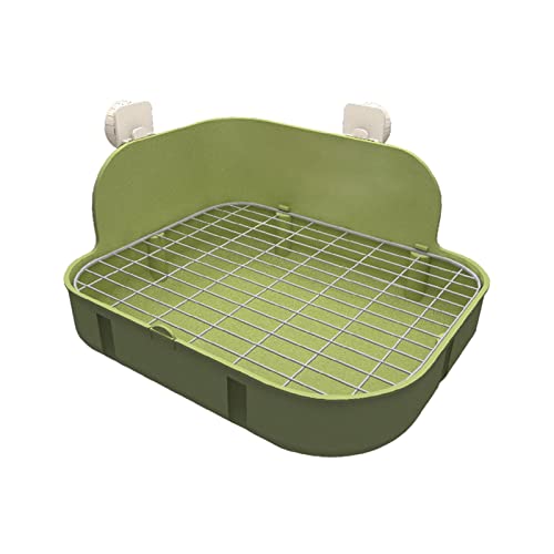Kaninchentoilette for Kleintiere, Kaninchen, Meerschweinchen, Ecke, Katzentoilette, Töpfchen, Haustiere, Käfig, Toilette, Einstreubox, grün Kaninchentoilette for Kleintiere, Kaninchen, Meerschweinchen, Ecke, Katzentoilette, Töpfchen, Haustiere, Käfig, Toilette, Einstreubox, grün von DELURA