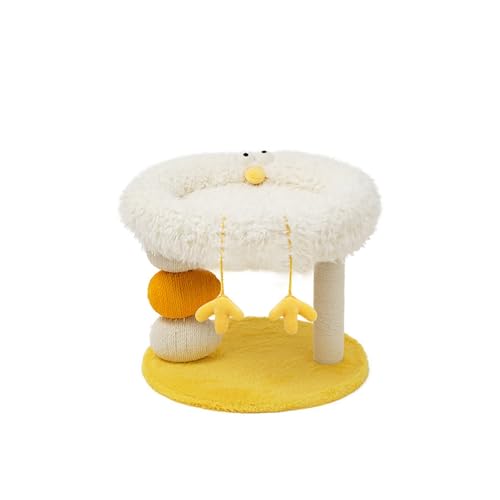 Katze Kratzbäume Haustier Klettergerüst Mit Fleece Bett Nest Winter Warme Katzen Nette Huhn Form Multifunktionale Haus Einfach zu montieren Katze Kratzbäume Haustier Klettergerüst Mit Fleece Bett Nest Winter Warme Katzen Nette Huhn Form Multifunktionale Haus Einfach zu montieren von DELURA