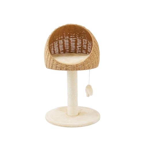 Katze Kratzen Klettern Baum Mit Rattan Weben Haus Haustier Schleifen Sperrklinke Sisal Scratch Pole Katzen Scratcher Rahmen Nest Einfach zu montieren Katze Kratzen Klettern Baum Mit Rattan Weben Haus Haustier Schleifen Sperrklinke Sisal Scratch Pole Katzen Scratcher Rahmen Nest Einfach zu montieren von DELURA