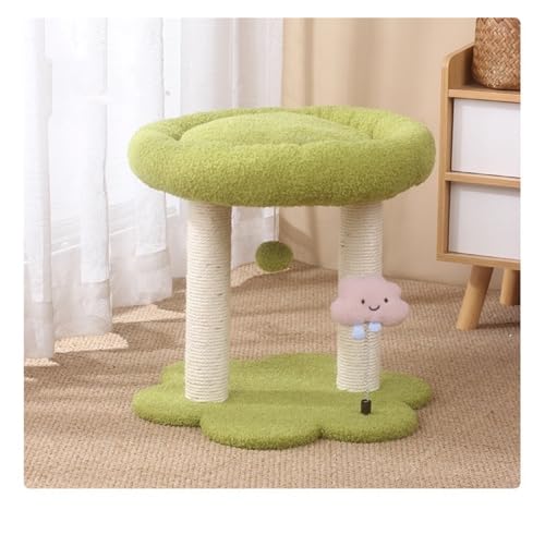 Katzenkletterregal, Katzenstreu, EIN Katzenregal, Katzenspielzeug, Kratzbaum, Heimtierbedarf, Haustierspielzeug, Doppellagiges, Weiches Kissen Einfach zu montieren (Color : Green) von DELURA
