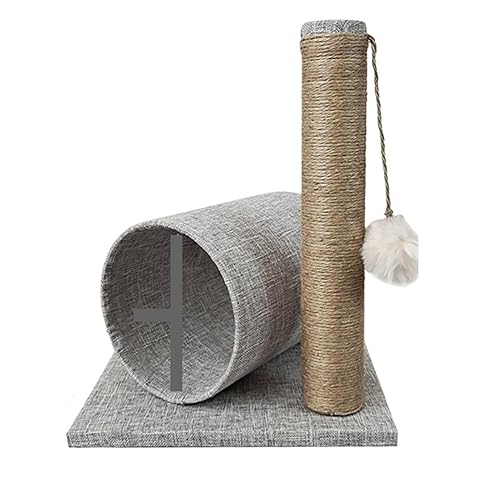 Katzenkratzbaum, Katzen-Klettergerüst, Katzenbaumturm, Eigentumswohnung, Kratzbaum for Katzen, Möbel, Haustierspielzeug, Haustierprodukte Einfach zu montieren (Size : Gray) von DELURA