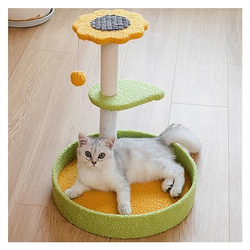 Katzenkratzer, Katzenbaum, Haus, Kratzbaum for Katzen, Kletterregal, Katzenbaum, Turm, Eigentumswohnungsmöbel, Haustierprodukte, Kratzrahmen Einfach zu montieren (Color : Felt Nest) von DELURA