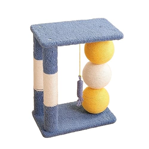 Katzenkratzer, Katzenbaum, Haus, Kratzbaum for Katzen, Kletterregal, Katzenbaum, Turm, Eigentumswohnungsmöbel, Haustierprodukte, Kratzrahmen Einfach zu montieren (Color : Navy) von DELURA
