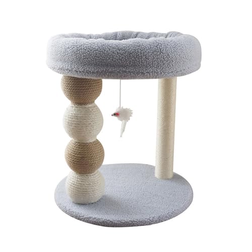 Kleiner Nest-Katzenbaum, Integrierter Katzenkletterrahmen, Multifunktionales Katzennest, Hängematte, Baumwollbett, Sisal-Katzenkratzsäule, Katzenspielzeug Einfach zu montieren (Color : Light Blue, S Kleiner Nest-Katzenbaum, Integrierter Katzenkletterrahmen, Multifunktionales Katzennest, Hängematte, Baumwollbett, Sisal-Katzenkratzsäule, Katzenspielzeug Einfach zu montieren (Color : Light Blue, S von DELURA