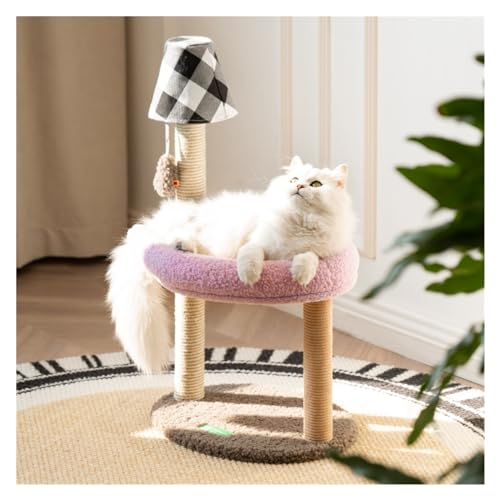 Kratzbaum for Katzen, 2-in-1, Rückstandsfreie, Verschleißfeste, Mehrschichtige Krallenbrett- Und Klettergerüst-Kombination Einfach zu montieren (Color : QM046) von DELURA