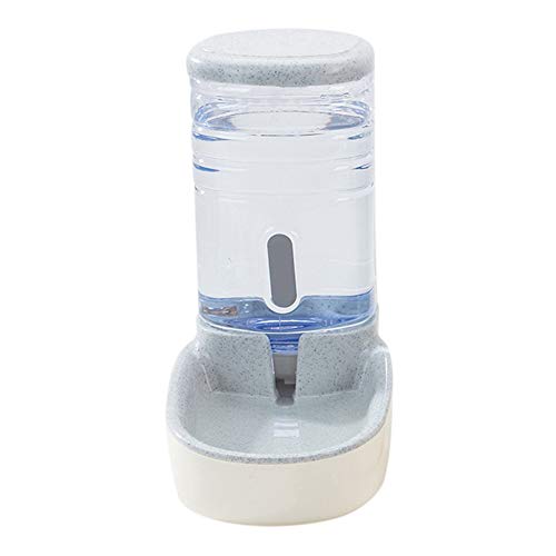 Welpen-Trinknapf, automatischer, auslaufsicherer Futter- und Wasserspender, Futterflasche for Hunde und Katzen, Heimtierbedarf / 406 (Color : Gray, Size : Water Feeder) von DELURA