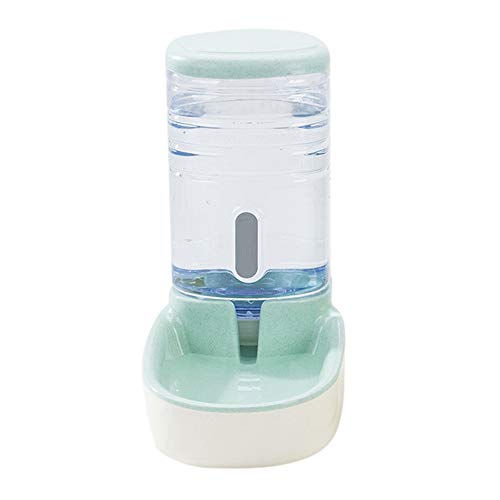 Welpen-Trinknapf, automatischer, auslaufsicherer Futter- und Wasserspender, Futterflasche for Hunde und Katzen, Heimtierbedarf / 406 (Color : Green, Size : Water Feeder) von DELURA