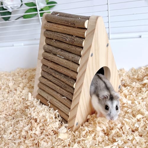 DEMONTALK Hamsterversteck - Kleintierbett Hüttenhaus Lebensräume Käfig Dekor für Mäuse Rennmäuse von DEMONTALK