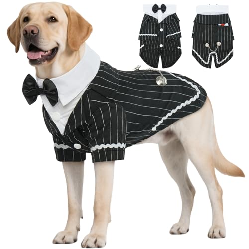 DENTRUN Hund Smoking Hochzeit Anzug Fliege Kleidung Tuxedo Weihnachten DENTRUN Hund Smoking Hochzeit Anzug Fliege Kleidung Tuxedo Weihnachten von DENTRUN