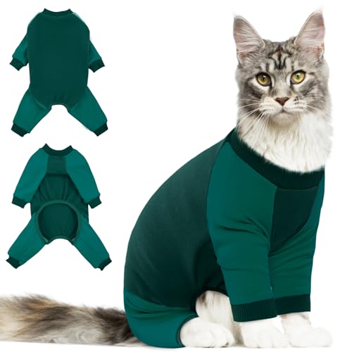 DENTRUN Katzen-Genesungsanzug, Kätzchenhaar, klebriger Einteiler, chirurgische Kegel-Alternativ-Shirts für weibliche und männliche Katzen-Genesung nach Operationen, Katzenhaare verbreiten verhindern, DENTRUN Katzen-Genesungsanzug, Kätzchenhaar, klebriger Einteiler, chirurgische Kegel-Alternativ-Shirts für weibliche und männliche Katzen-Genesung nach Operationen, Katzenhaare verbreiten verhindern, von DENTRUN