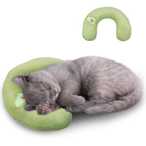 DENTRUN Kissen für Katzen Nackenkissen, Kissen für Katzen Waschbar, Katzen U-förmiges Kissen Zum Schlafen, Hundekissen Kleine Hunde Plüschtier Katze Kuscheltier DENTRUN Kissen für Katzen Nackenkissen, Kissen für Katzen Waschbar, Katzen U-förmiges Kissen Zum Schlafen, Hundekissen Kleine Hunde Plüschtier Katze Kuscheltier von DENTRUN