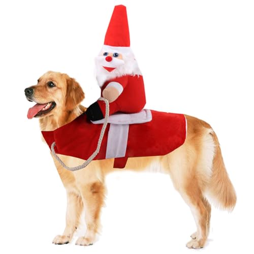 DENTRUN Weihnachtsmann-Hunde-Weihnachtskostüm, lustiges Hunde-Weihnachts-Outfit, Pullover, Geschenke, Weihnachten, Hund, Elfe, Rentier, Schneemann, Weihnachtsmann-Kostüm, Welpen, Kätzchen, von DENTRUN