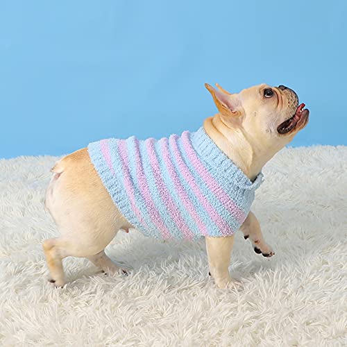 DERCLIVE Hundepullover, gestreift, gestrickt, für den Winter von DERCLIVE