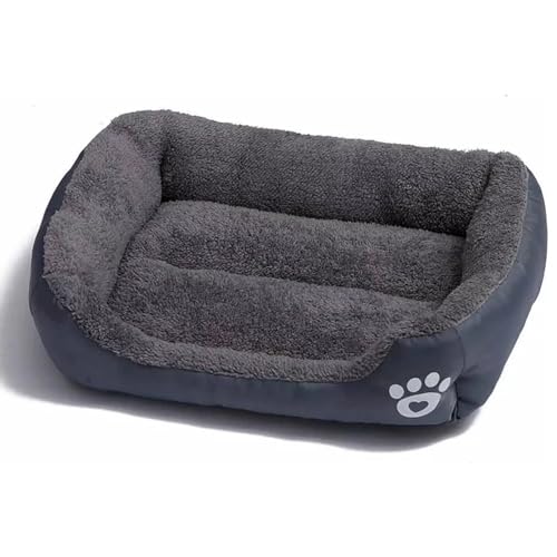Hunde-Couch-Bett mit wasserdichter Unterseite, weiches Schlaf-Hundebett für 15 kg große Hunde von DERCLIVE