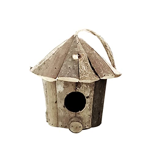 Vogelhaus aus Holz, zum Aufhängen, für kleine Vögel, Gartendekoration von DERCLIVE