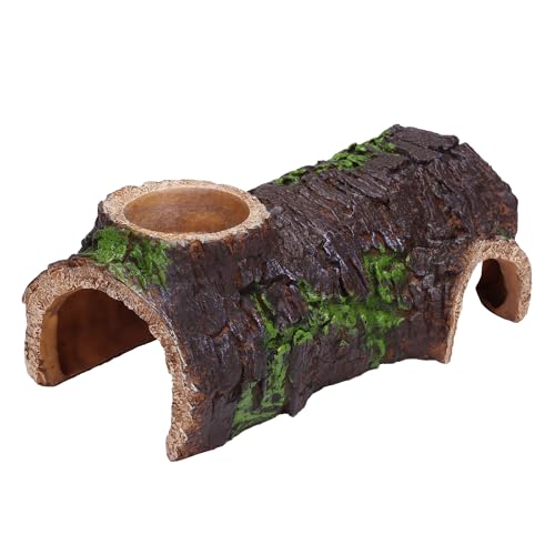 DERNORD Reptilien-Gecko-Versteckhöhle – Reptilienunterschlupf aus Kunstharz, Haus des Bartdrachen, Leopard, Gecko, klein, 20 x 6 x 7 cm von DERNORD