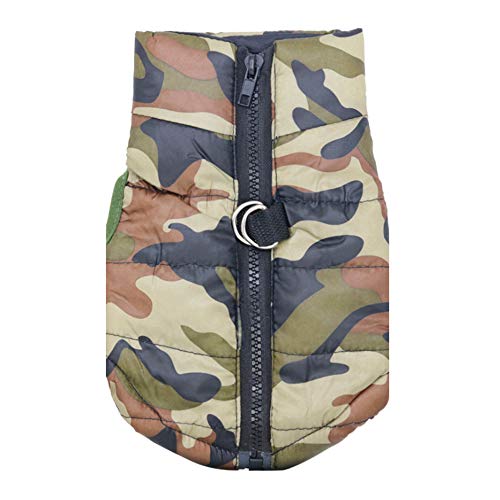 DERUILA Hundemantel für den Winter, für kleine Hunde, Camouflage, warmes Outfit DERUILA Hundemantel für den Winter, für kleine Hunde, Camouflage, warmes Outfit von DERUILA