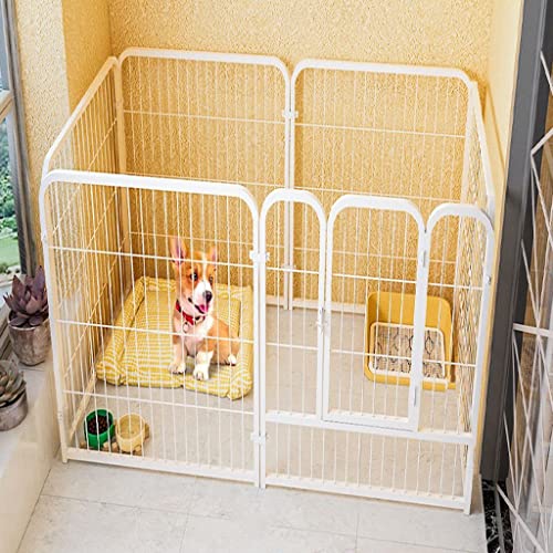 Hundezaun im Freien, Hundezaun, Zaun für Welpen und Haustiere, geeignet für kleine und mittelgroße Hundesportzaun, Innenzaun, für Hof, Camping, Hundezaun, Metallbarriere (Größe: 60 x 60 x 120 cm) Warm Hundezaun im Freien, Hundezaun, Zaun für Welpen und Haustiere, geeignet für kleine und mittelgroße Hundesportzaun, Innenzaun, für Hof, Camping, Hundezaun, Metallbarriere (Größe: 60 x 60 x 120 cm) Warm von DEUYO