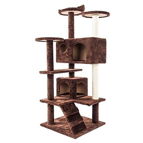 Katzenbaumhäuser, Plüsch-Katzenkletterbaum, solides, süßes Sisalseil, Kletterbaum für kleine Haustiere, Katzenturm, Beige, Haustierspielzeug, Klettergerüst für Katzen, Eigentumswohnungen, Pfosten, Katzenbaumhäuser, Plüsch-Katzenkletterbaum, solides, süßes Sisalseil, Kletterbaum für kleine Haustiere, Katzenturm, Beige, Haustierspielzeug, Klettergerüst für Katzen, Eigentumswohnungen, Pfosten, von DEUYO