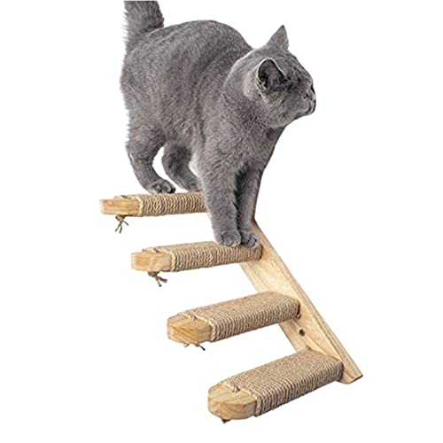 Katzenbaumhäuser, Seil, Sisal-Katzenleiter, rutschfestes Katzen-Klettergerüst, Katzenbaum-Leitern, Stufen-Katze, springt, Kratzbrett, Plattform, Möbel für Haustiere Warm as Ever von DEUYO