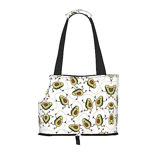 Lustige Cartoon-Avocados-Tragetasche für kleine Hunde, tragbare Tragetasche für kleine Hunde/Katzen, weiche Seiten, Haustier-Einkaufstasche Lustige Cartoon-Avocados-Tragetasche für kleine Hunde, tragbare Tragetasche für kleine Hunde/Katzen, weiche Seiten, Haustier-Einkaufstasche von DEXNEL