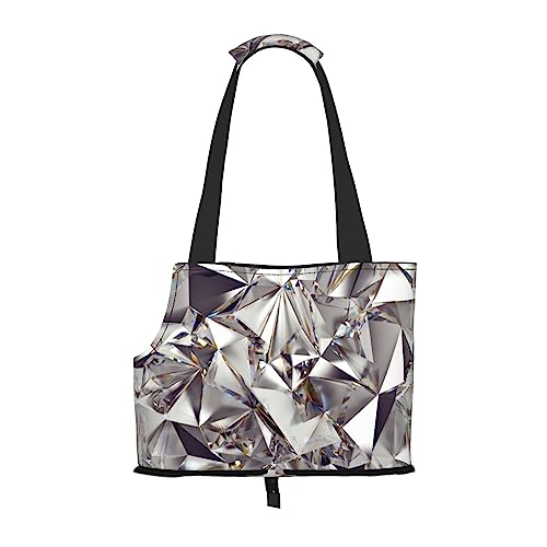 Tragetasche für kleine Hunde mit Diamant-Muster, tragbare Tragetasche für kleine Hunde/Katzen, weiche Seiten, Einkaufstasche für Haustiere Tragetasche für kleine Hunde mit Diamant-Muster, tragbare Tragetasche für kleine Hunde/Katzen, weiche Seiten, Einkaufstasche für Haustiere von DEXNEL