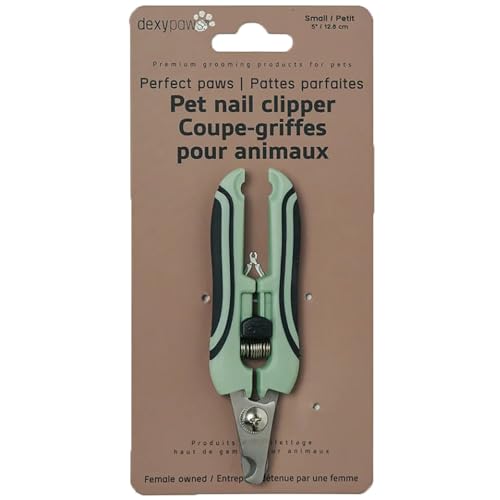 Dexypaws Haustier-Nagelknipser, klein, Salbeigrün, Hunde- und Katzenpflege-Werkzeug, Präzisionstrimmen, Edelstahlklingen, Tierpflege & Pfotenpflege von DEXYPAWS.