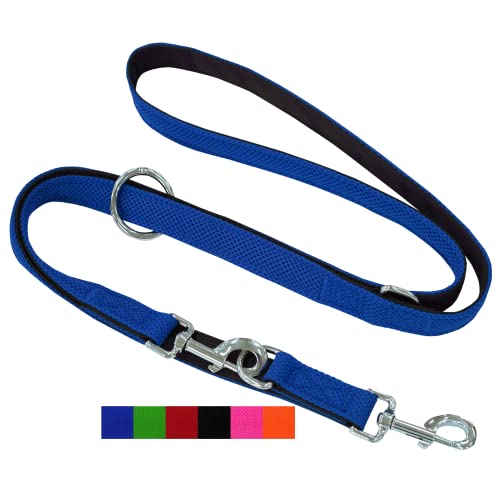 DEY - Premium Hundeleine Air Mesh 2m | 3fach Verstellbar | für Kleine, Mittelgroße u. Große Hunde | viele Farben | Doppelleine Hund Katze | Schleppleine | Führ-Leine | Welpen-Leine | Blau, M DEY - Premium Hundeleine Air Mesh 2m | 3fach Verstellbar | für Kleine, Mittelgroße u. Große Hunde | viele Farben | Doppelleine Hund Katze | Schleppleine | Führ-Leine | Welpen-Leine | Blau, M von DEY