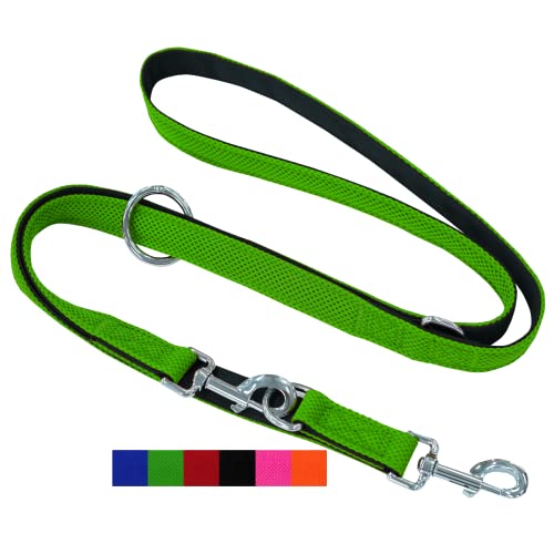 DEY - Premium Hundeleine Air Mesh 2m | 3fach Verstellbar | für Kleine, Mittelgroße u. Große Hunde | viele Farben | Doppelleine Hund Katze | Schleppleine | Führ-Leine | Welpen-Leine | Grün, M DEY - Premium Hundeleine Air Mesh 2m | 3fach Verstellbar | für Kleine, Mittelgroße u. Große Hunde | viele Farben | Doppelleine Hund Katze | Schleppleine | Führ-Leine | Welpen-Leine | Grün, M von DEY