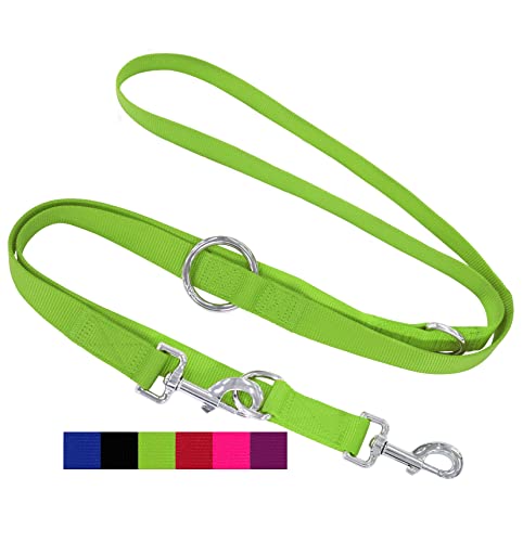 DEY - Premium Hundeleine Nylon 2m | 3fach Verstellbar | für Kleine, Mittelgroße u. Große Hunde | viele Farben |Doppelleine Hund Katze Welpe | Schleppleine |Führ-Leine | Welpenleine | Grün, S DEY - Premium Hundeleine Nylon 2m | 3fach Verstellbar | für Kleine, Mittelgroße u. Große Hunde | viele Farben |Doppelleine Hund Katze Welpe | Schleppleine |Führ-Leine | Welpenleine | Grün, S von DEY