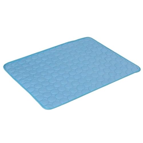 DFJOENVLDKHFE Kühlmatte for Hunde, Sommer, Haustier, kaltes Bett, extra groß, for kleine und große Hunde, Zubehör, Katze, langlebige Decke, Sofa, Eispad(Blue,XS 40x30cm) von DFJOENVLDKHFE