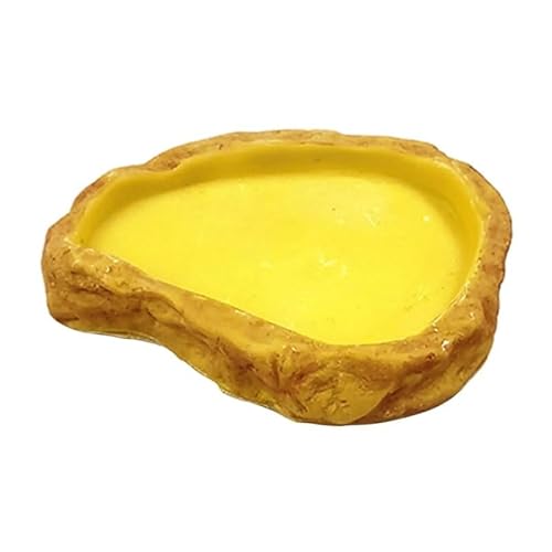 DFJOENVLDKHFE Wassernapf for Schildkröten, for Reptilien, langlebig, auslaufsicher, for Vivarium und Außenbereich(13x10x2cm) von DFJOENVLDKHFE