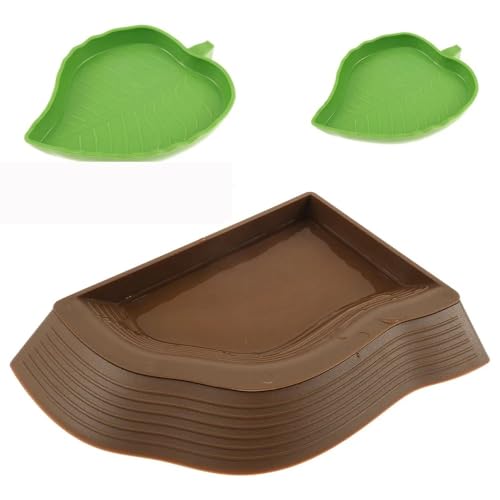 DFJOENVLDKHFE Wassernapf for Schildkröten, for Reptilien, langlebig, auslaufsicher, for Vivarium und Außenbereich von DFJOENVLDKHFE