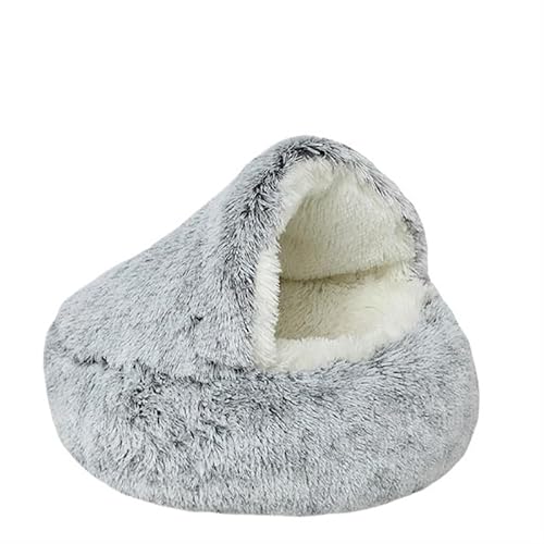 Katzennest, Gemütliches Katzenhöhlenbett, Katzenversteck, Süßes Katzenversteck, Vielseitiges Katzenbett for Privatsphäre, Nickerchen und Spielen, Passend for Katzen und Hunde(Gray-Inside Plush,40x40cm Katzennest, Gemütliches Katzenhöhlenbett, Katzenversteck, Süßes Katzenversteck, Vielseitiges Katzenbett for Privatsphäre, Nickerchen und Spielen, Passend for Katzen und Hunde(Gray-Inside Plush,40x40cm von DFJOENVLDKHFE